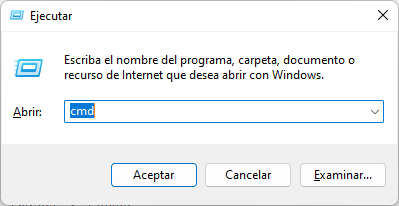 Ejecución de comandos en Windows
